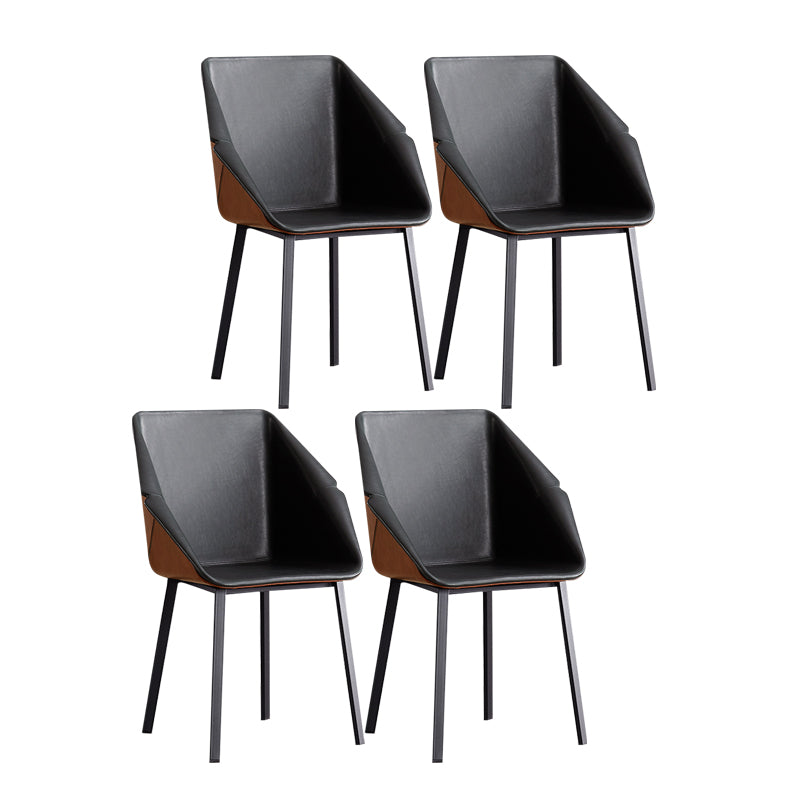 Sillas de estilo moderno sillón de comedor con patas de metal para cocina