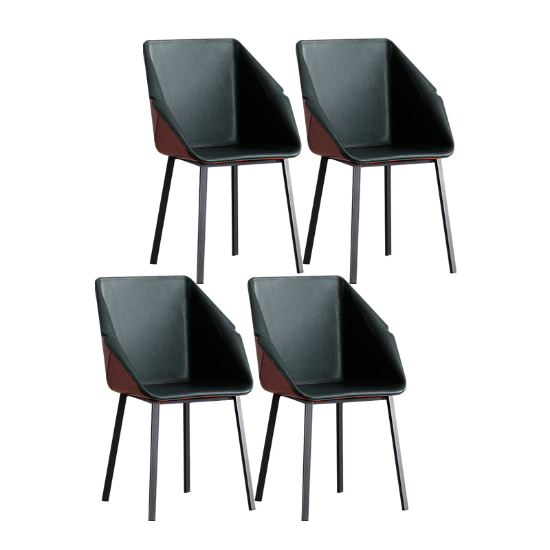 Sillas de estilo moderno sillón de comedor con patas de metal para cocina