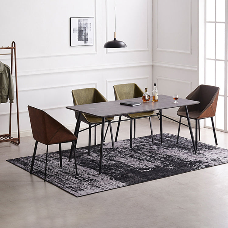 Sillas de estilo moderno sillón de comedor con patas de metal para cocina