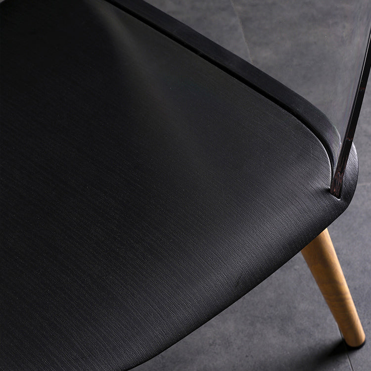 Silla contemporánea sillas de comedor sin brazos con patas de metal para cocina