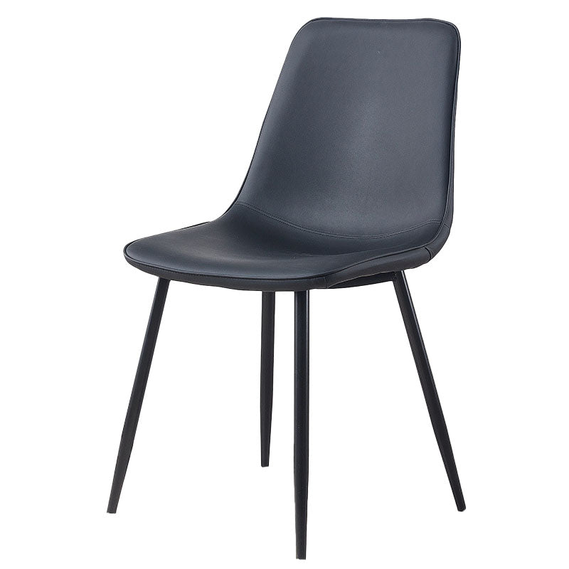 Sillas de estilo moderno, silla sin brazos con patas de metal para cocina