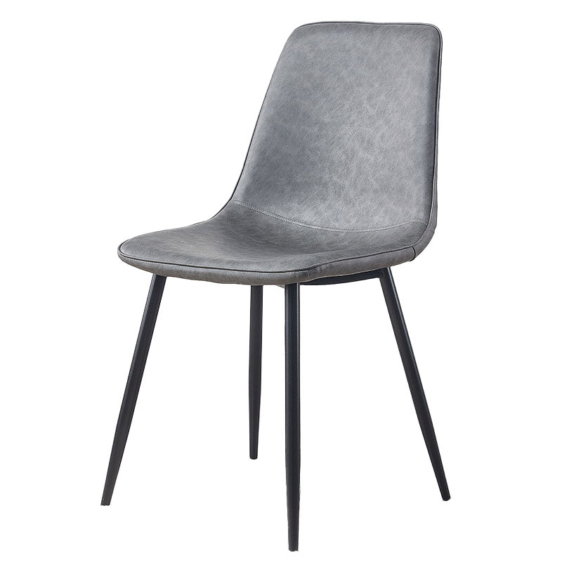 Modern Style Chairs Dining Armless Chair with Metal Legs for Kitchen