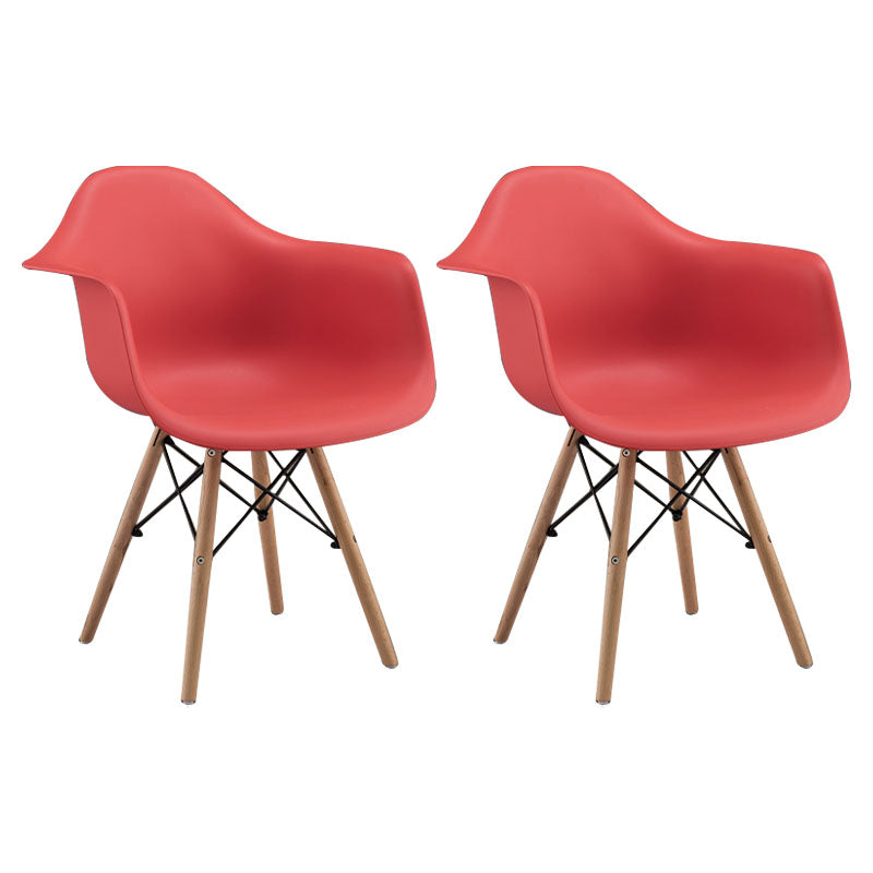 Sedie moderne sedie da pranzo con gambe in legno per cucina