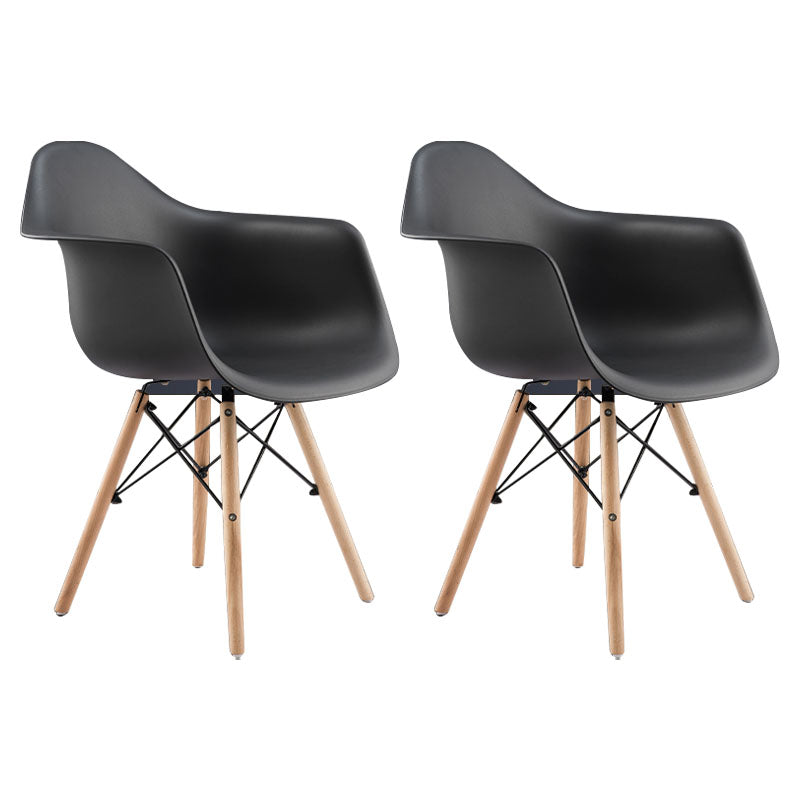 Sedie moderne sedie da pranzo con gambe in legno per cucina