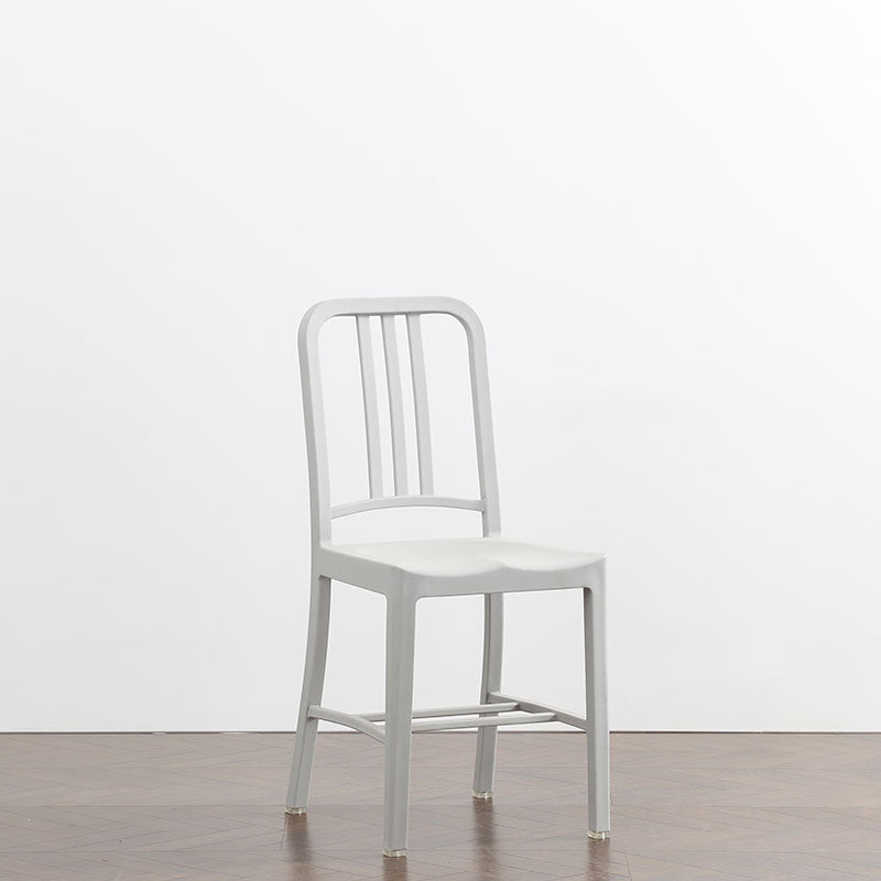 Silla de comedor plástica casera moderna del final mate de la silla lateral del listón trasero