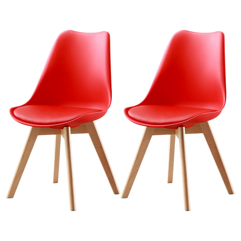 Sedia moderna del retro solido faggio sedia da pranzo imbottita