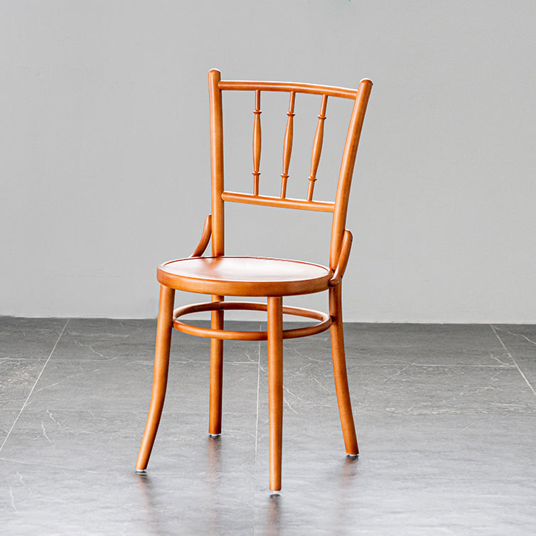 Traditionele eetkamerstoel Armloze stoelen met houten poten voor keuken