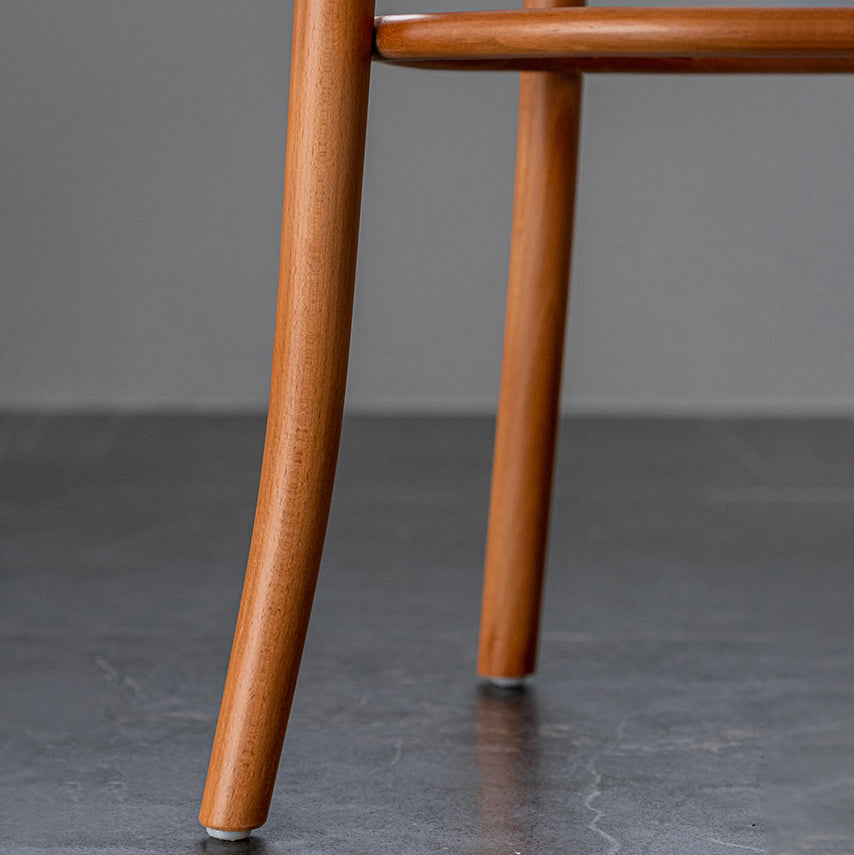 Silla tradicional de comedor sillas sin brazos con patas de madera para cocina