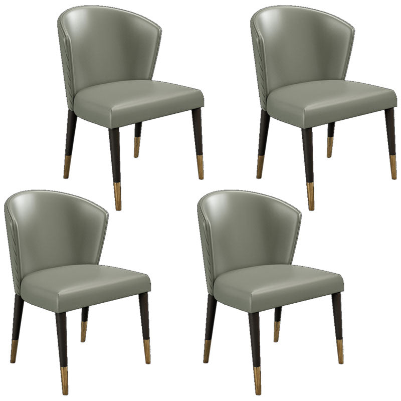 Silla de comedor tapizada con acabado mate moderno del lado del Wingback del hotel