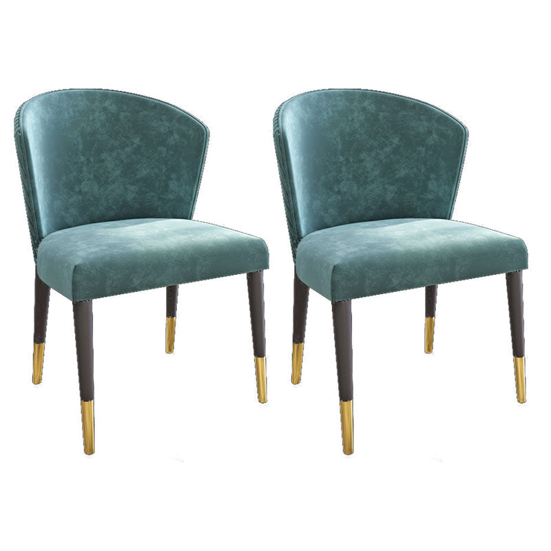 Silla de comedor tapizada con acabado mate moderno del lado del Wingback del hotel