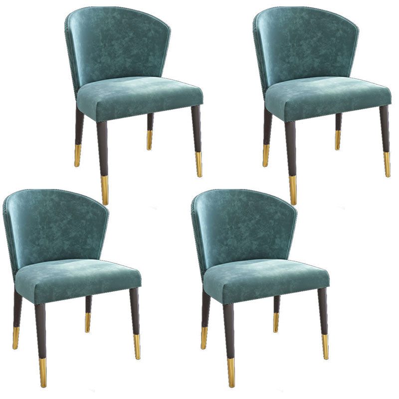 Silla de comedor tapizada con acabado mate moderno del lado del Wingback del hotel