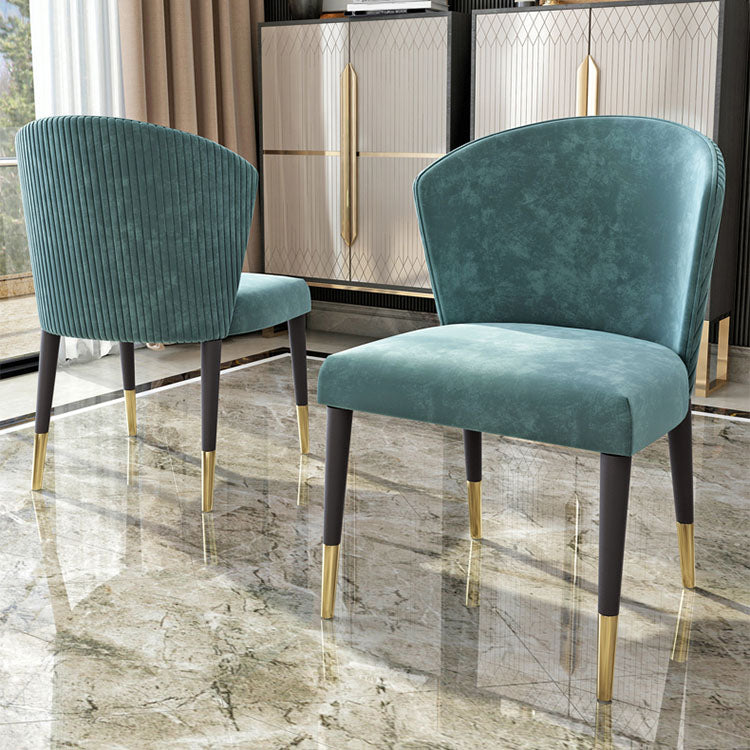 Silla de comedor tapizada con acabado mate moderno del lado del Wingback del hotel