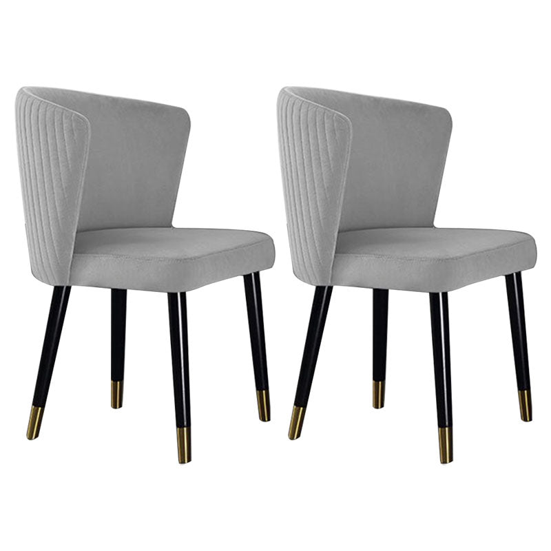 Silla de comedor tapizada con acabado mate moderno del lado del Wingback del hotel