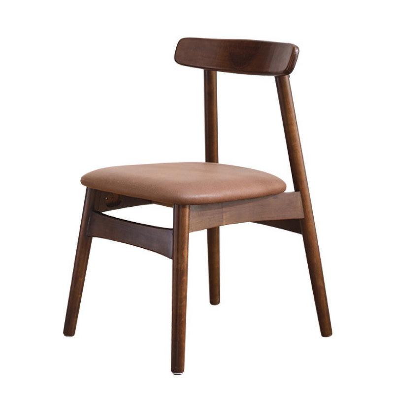 Silla lateral de madera industrial para comedor, cocina, silla con respaldo abierto