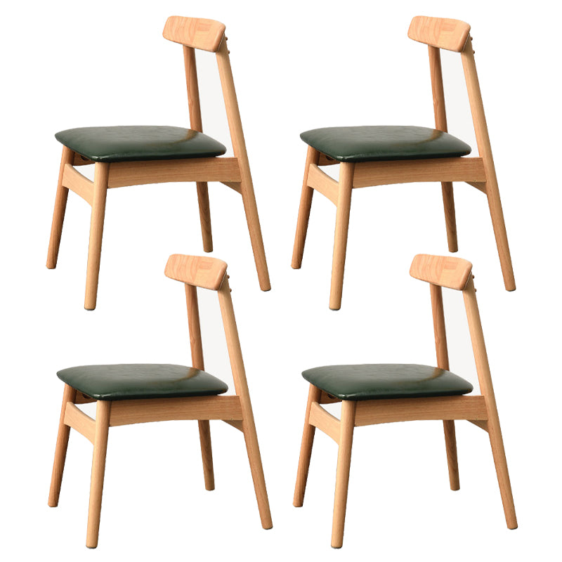 Silla lateral de madera industrial para comedor, cocina, silla con respaldo abierto