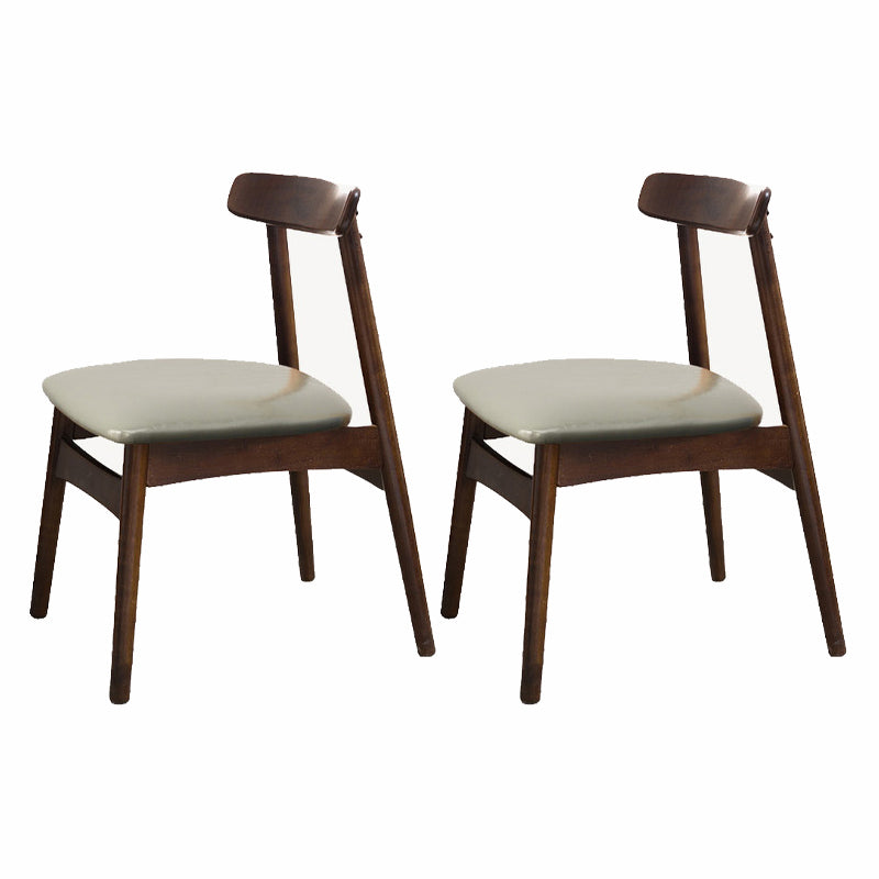 Silla lateral de madera industrial para comedor, cocina, silla con respaldo abierto