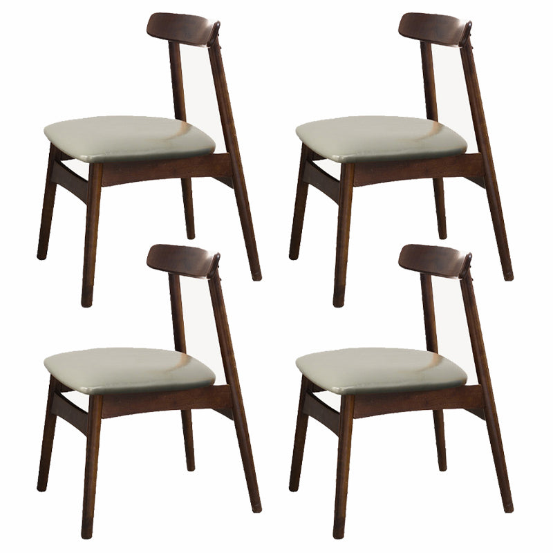 Silla lateral de madera industrial para comedor, cocina, silla con respaldo abierto