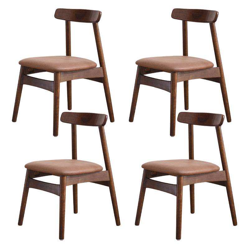 Silla lateral de madera industrial para comedor, cocina, silla con respaldo abierto