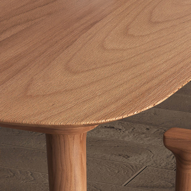 Solid Wood Contemporary Rectangle Dining Table Pine Wood Top Table with Legs