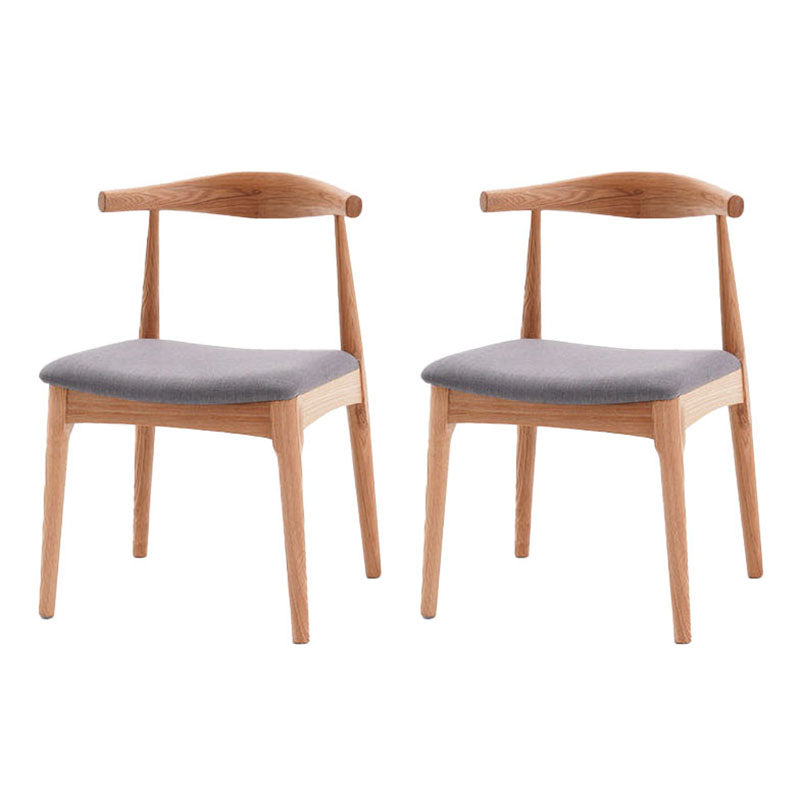 Silla lateral de comedor de madera industrial Silla de comedor con respaldo abierto para restaurante