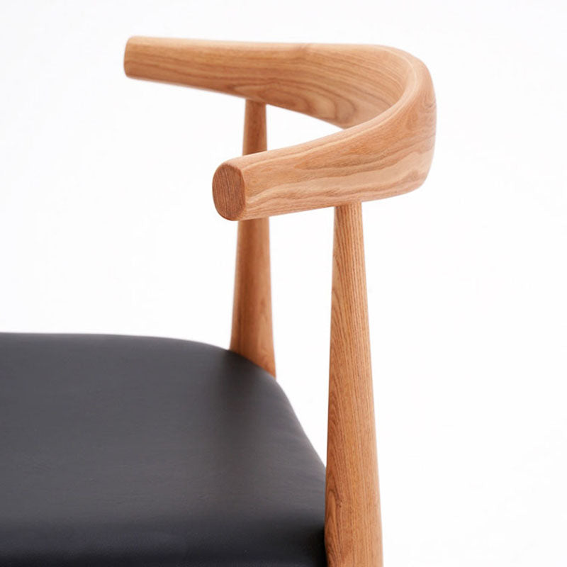 Silla lateral de comedor de madera industrial Silla de comedor con respaldo abierto para restaurante