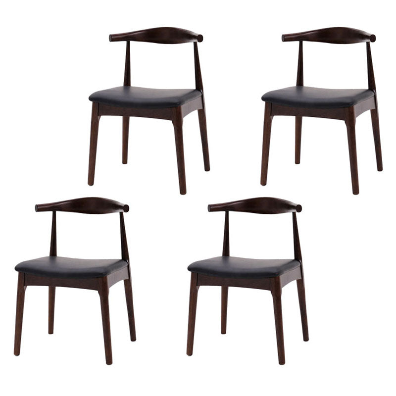 Silla lateral de comedor de madera industrial Silla de comedor con respaldo abierto para restaurante