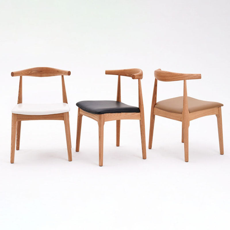 Silla lateral de comedor de madera industrial Silla de comedor con respaldo abierto para restaurante
