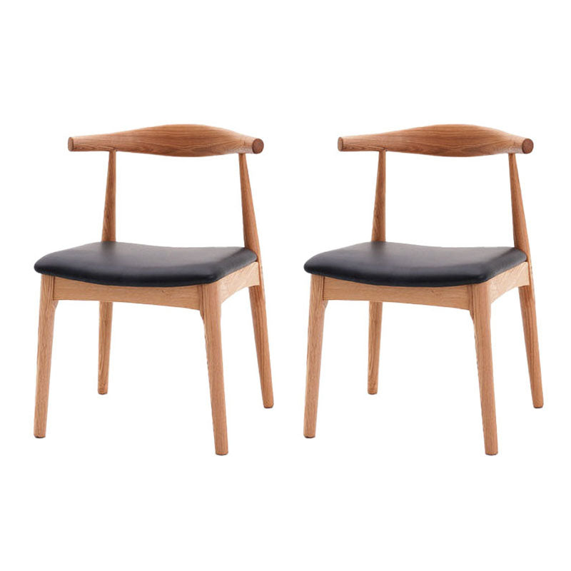 Silla lateral de comedor de madera industrial Silla de comedor con respaldo abierto para restaurante