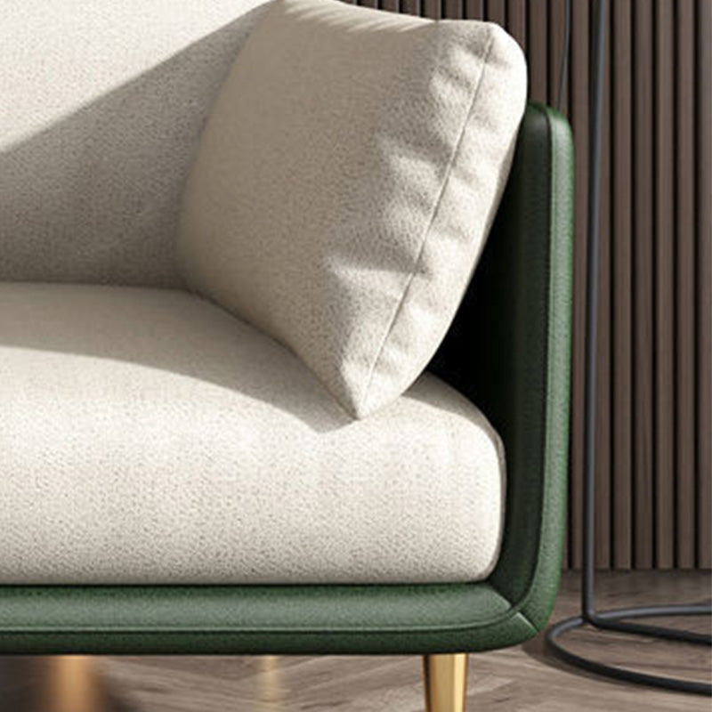 Modern Style Square Armrest Latex/sponge Seat Padding Imitation Leather Sofa