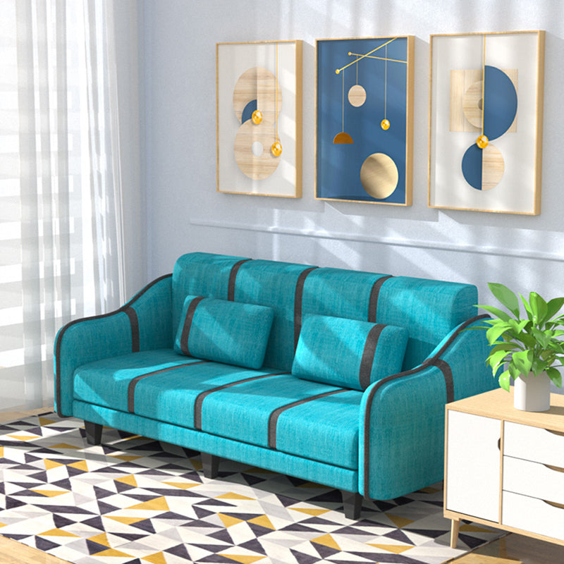 Sofá de asiento de cojín de tela simple convertible moderna para sala de estar para sala de estar