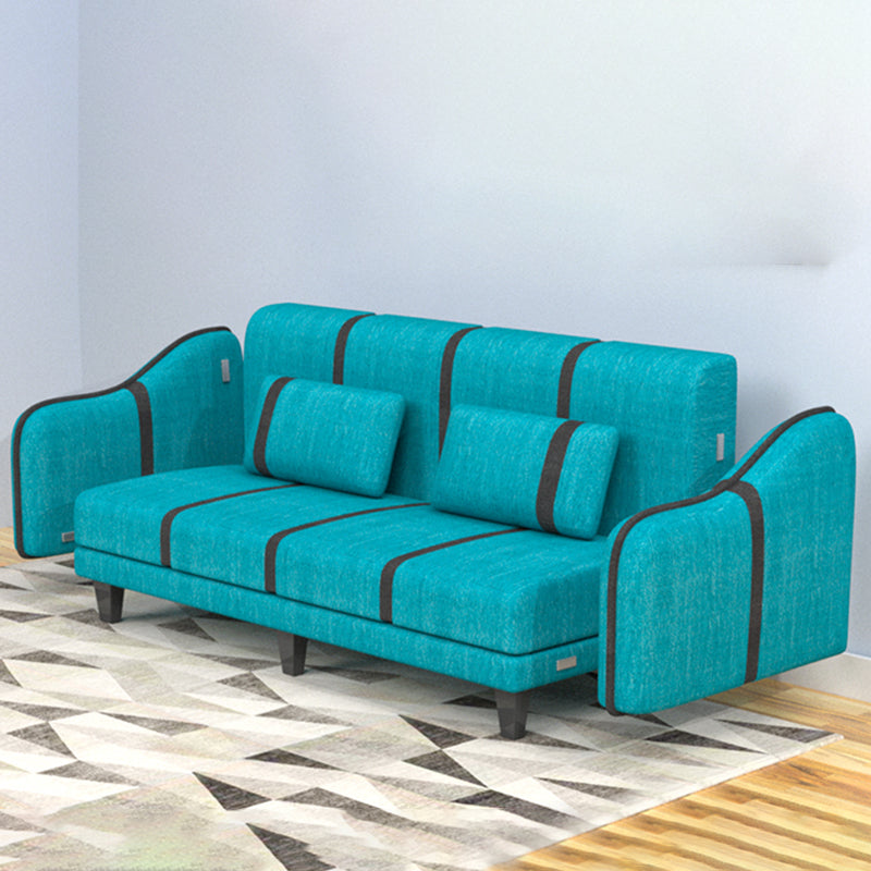 Modern Convertible Sofa Fabric Single Cushion Seat Sofa for Living Room