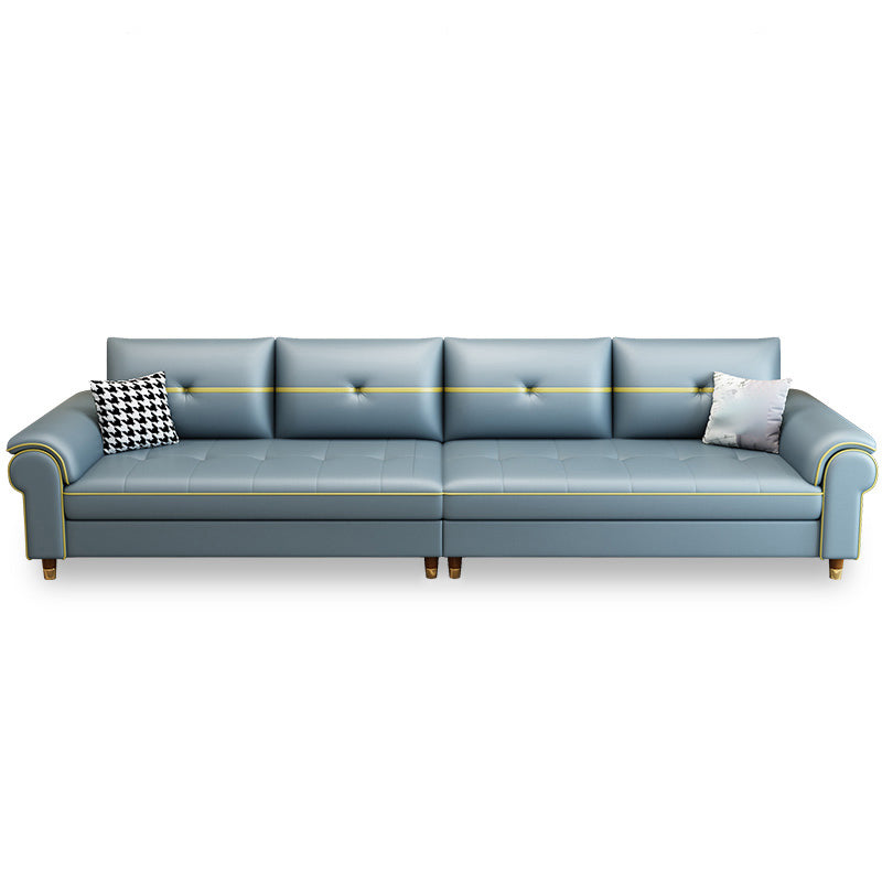 Kunstleder modernes Sofa 31.49 "W Kissen Top Arm -Sofa für Wohnzimmer