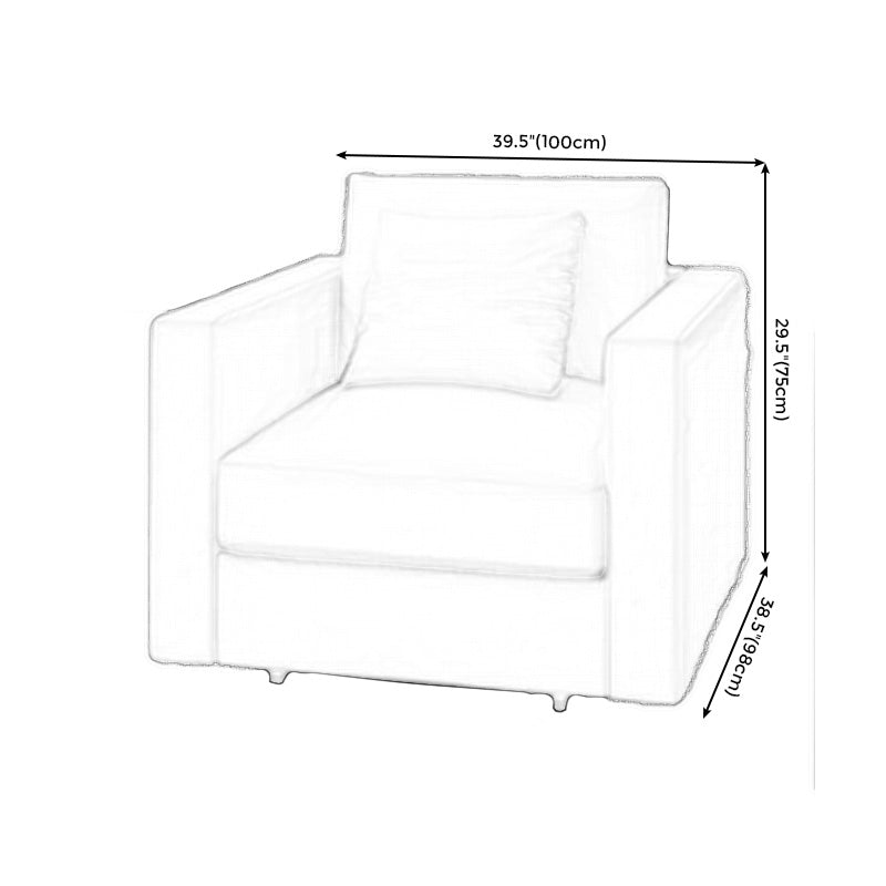 Rechthoekige bank met kussenachter en veren/spons/latex kussen gevuld met dennenframe