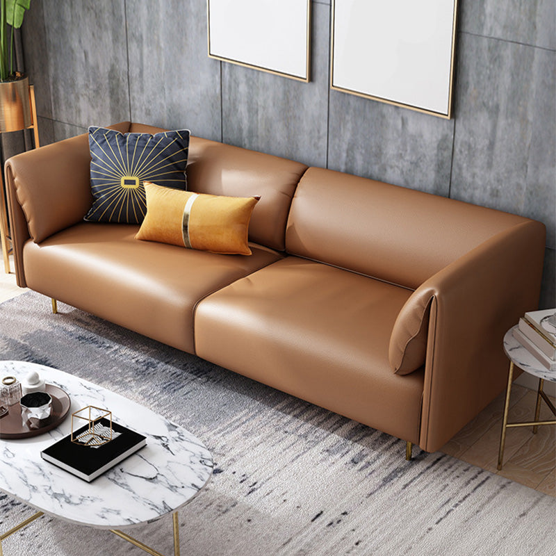 Kissen-Top Arm-Sofa Modernismus Kunstleder 28,35-Zoll hohes Sofa