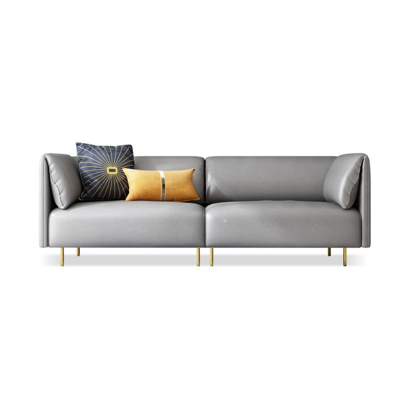 Kissen-Top Arm-Sofa Modernismus Kunstleder 28,35-Zoll hohes Sofa