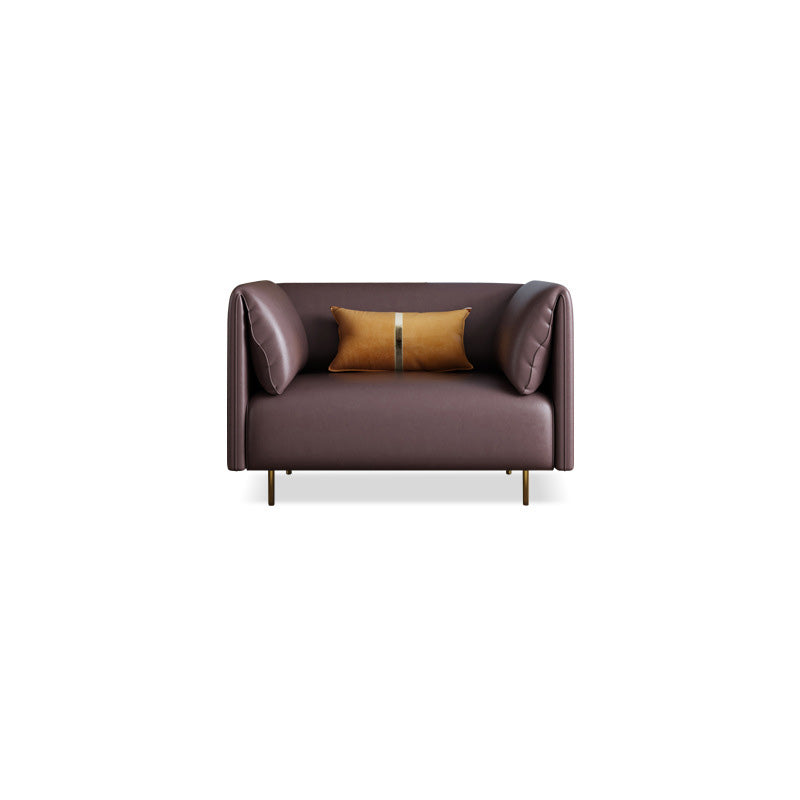 Kissen-Top Arm-Sofa Modernismus Kunstleder 28,35-Zoll hohes Sofa