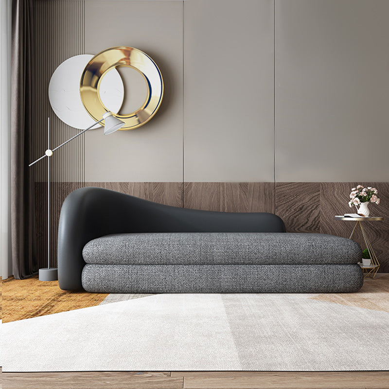 Divano posteriore a stretto ultra-moderno da 30,71 "divano in smoking curvo alto per l'appartamento