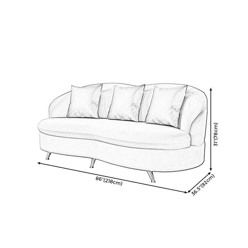 3 Seater Tuxedo Arm Loveseat Standard Tight Back Settee Loveseat