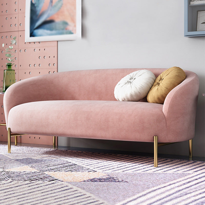 Mid-Century Modern Tight Back Sofa Curved 30.71" D X 29.92" H Loveseat