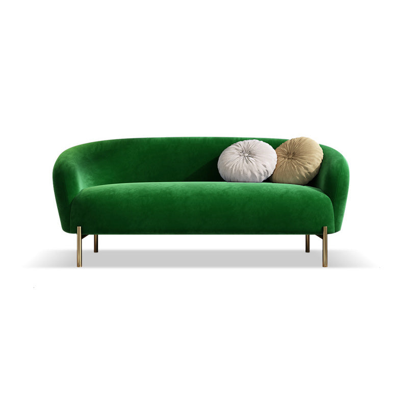 Mid-Century Modern Tight Back Sofa Curved 30.71" D X 29.92" H Loveseat