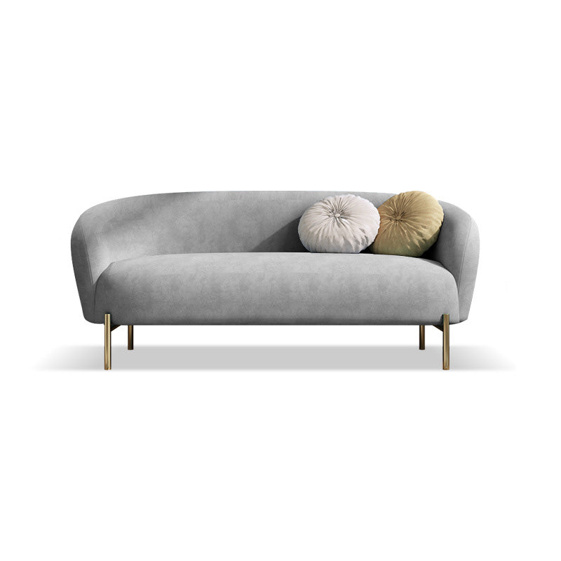 Mid-Century Modern Tight Back Sofa Curved 30.71" D X 29.92" H Loveseat