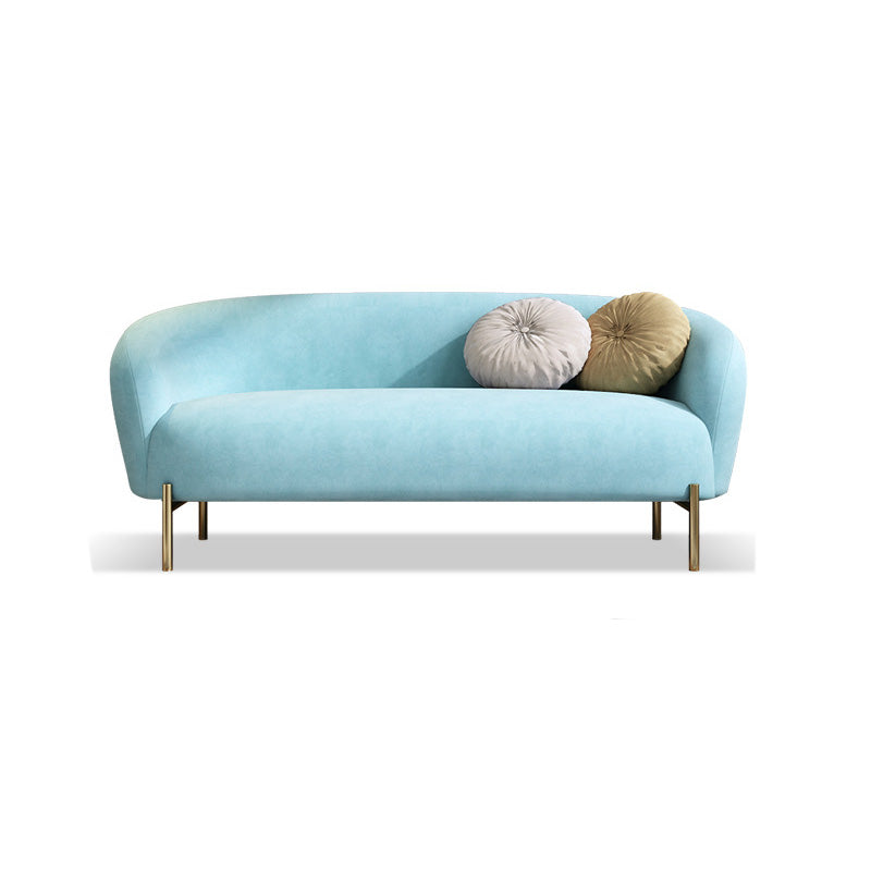 Mid-Century Modern Tight Back Sofa Curved 30.71" D X 29.92" H Loveseat