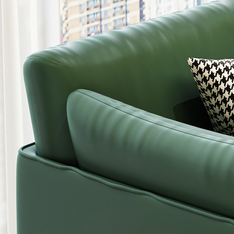 Contemporary Fabric Cushions Sofa 32.28"High Tuxedo Arm Single Cushion Seat Sofa