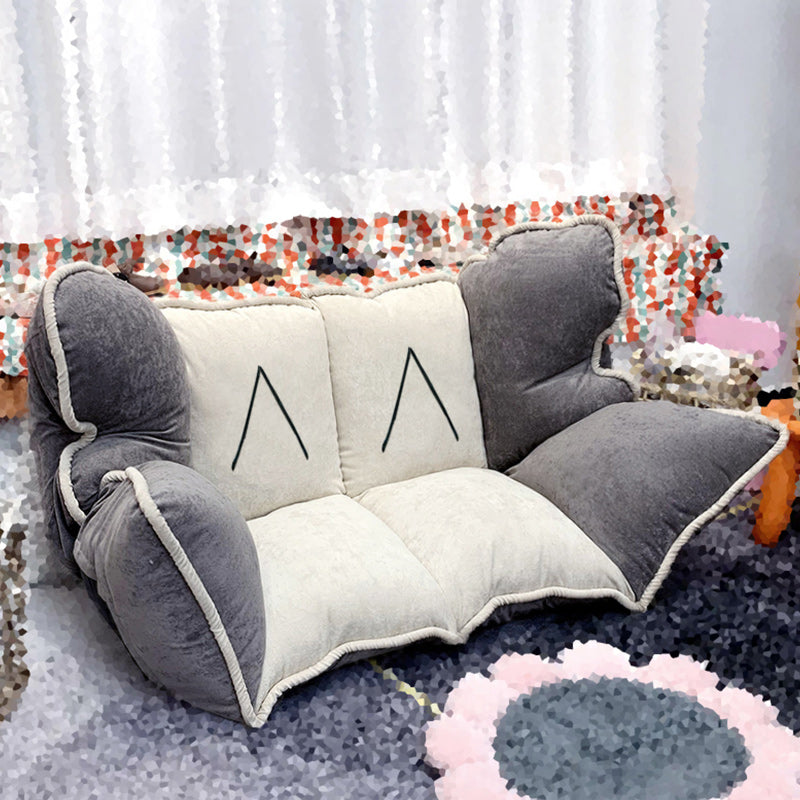 Contemporary Fabric Convertible Sleeper Sofa 19.69"High Biscuit Back Armless Sofa