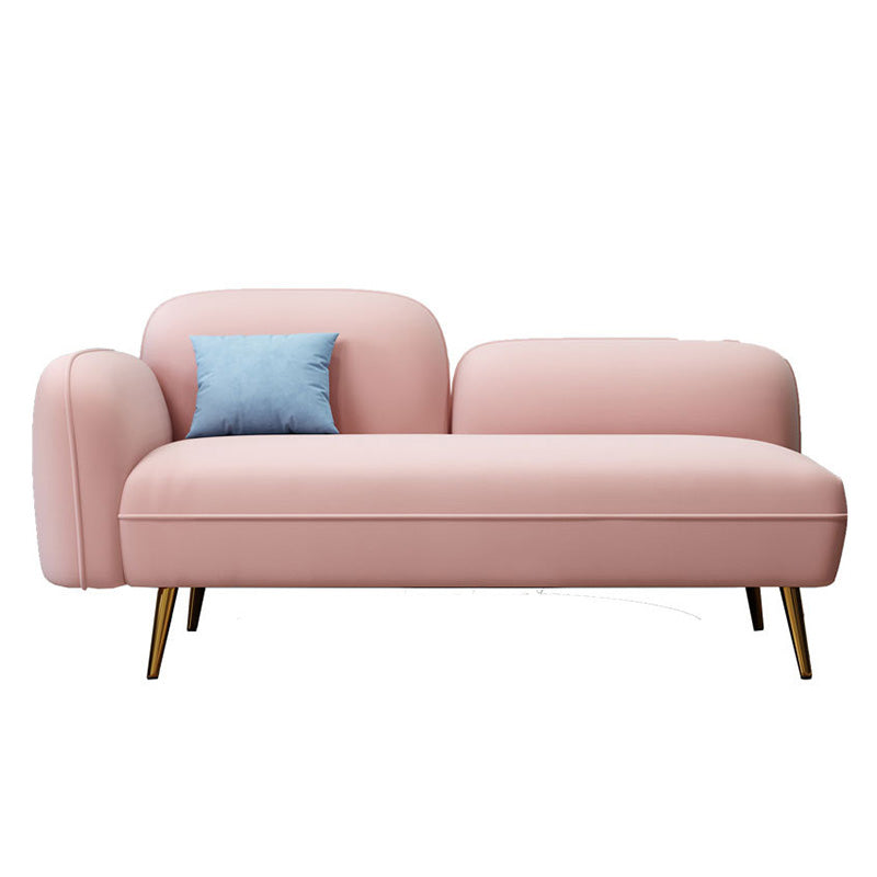 Grey/Blue/Pink Velvet Sofa 55.12"/63" Wide Square Arm Loveseat