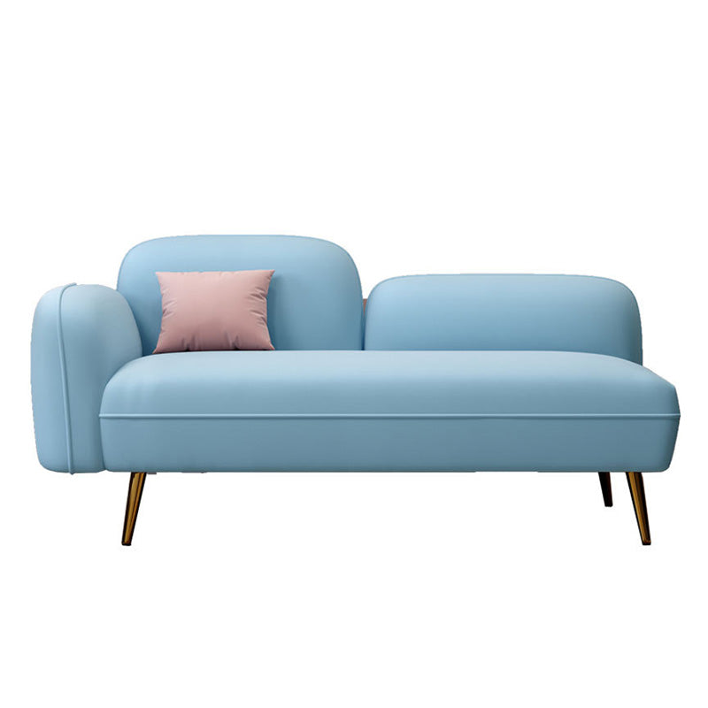 Grey/Blue/Pink Velvet Sofa 55.12"/63" Wide Square Arm Loveseat