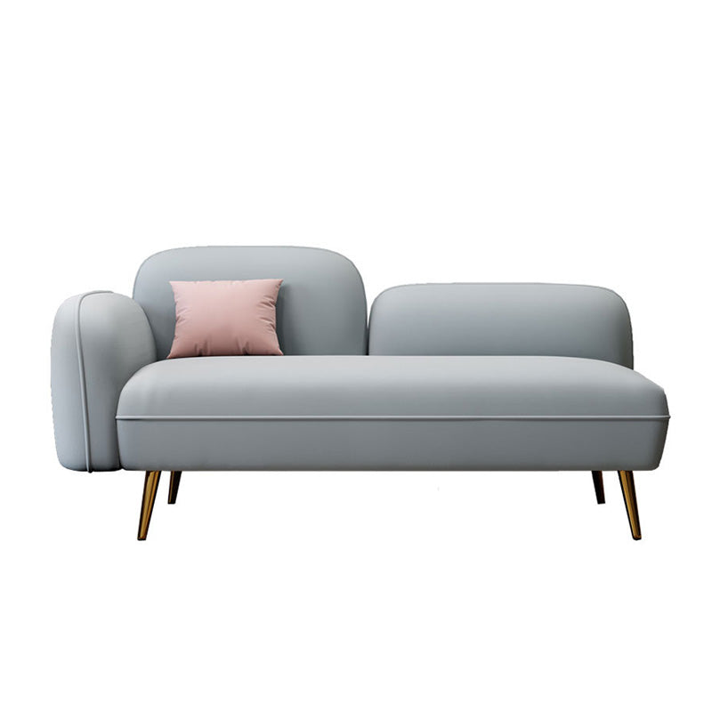 Grey/Blue/Pink Velvet Sofa 55.12"/63" Wide Square Arm Loveseat