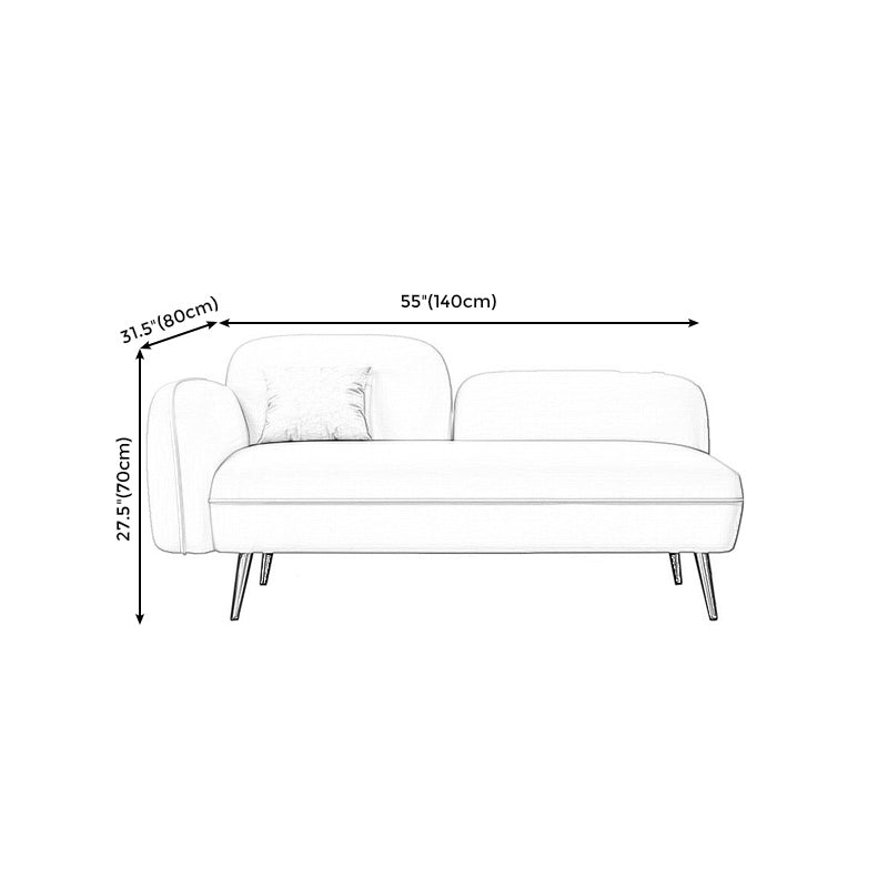Grey/Blue/Pink Velvet Sofa 55.12"/63" Wide Square Arm Loveseat