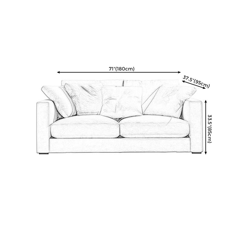 Quadratmeterschwamm/latexsitzgefüllter Holztechnologie Rechteckiges Sofa