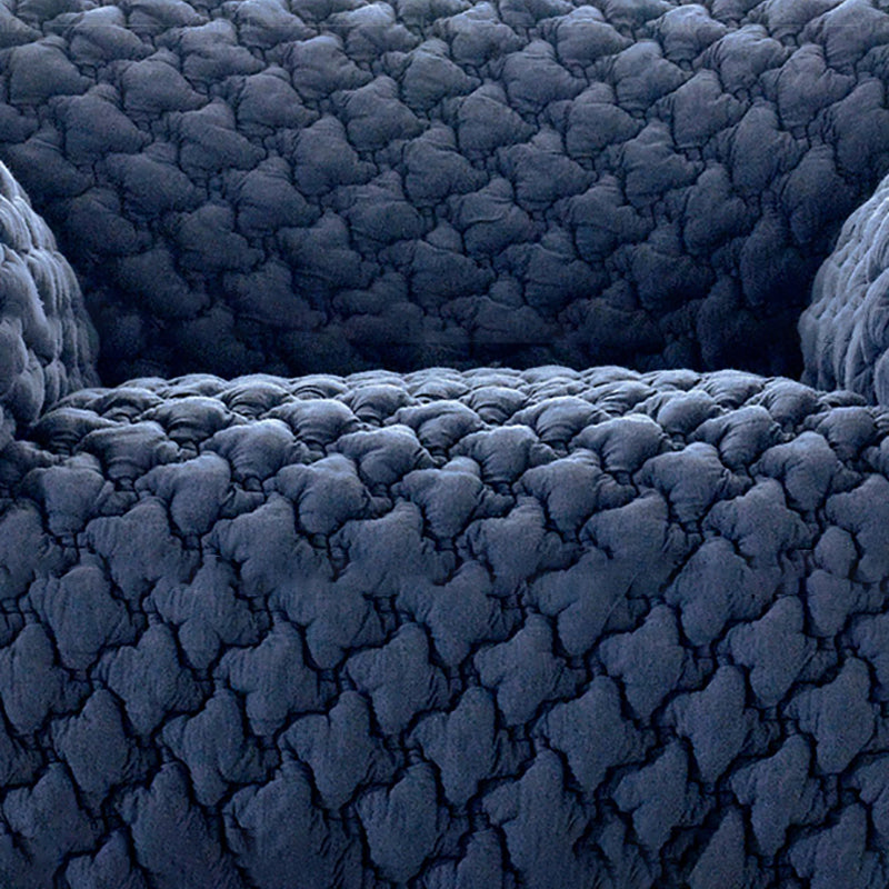 33 "divano a braccio rotondo contemporaneo da 33" con schiena stretta per appartamento, soggiorno